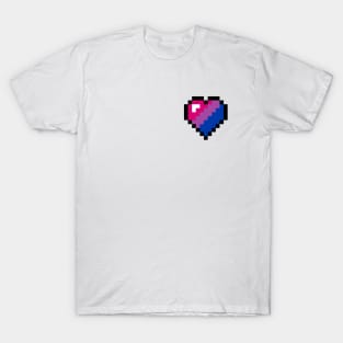 Bisexual Pride Pixel Heart T-Shirt